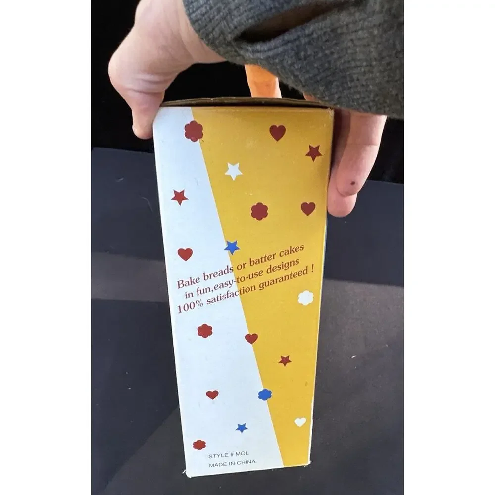 Fun Shaped Baking Tubes Set Of 3 Includes Star Flower & Heart Tubes New Open Box